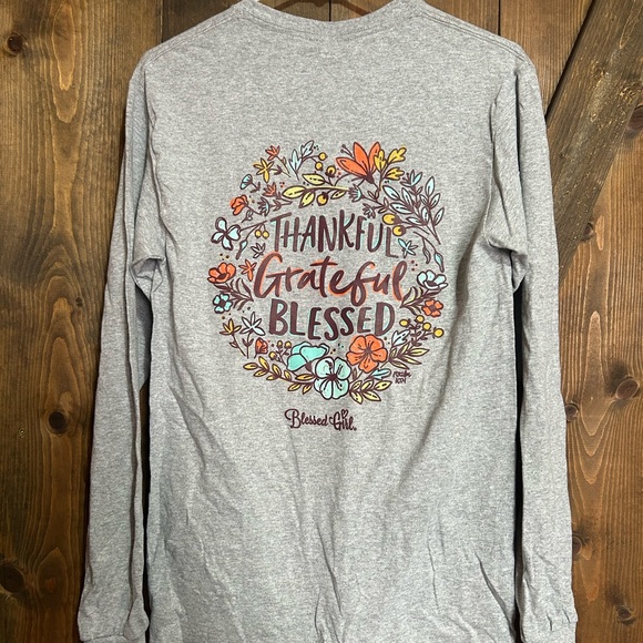 NWT Blessed Girl Long Sleeve T-shirt, size S, smoke free home - Picture 3 of 3